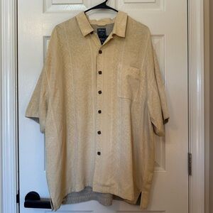 Montego Resort Casual Beige Button-Down Shirt Size XL